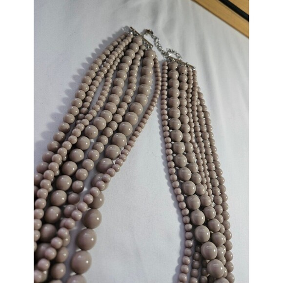 VTG Beaded Choker Necklace, Fashion Necklace - Picture 3 of 6